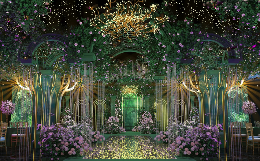 天山奇妙森林婚礼堂效果展示