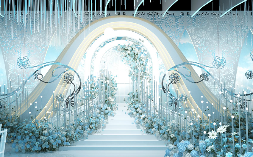 天山釡香烙馍村水晶厅效果展示